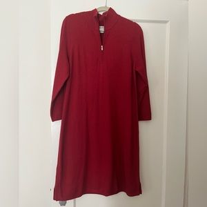 Like New Tommy Bahama Red Sweater Dress.  Perfect for Autumn and Holidays!